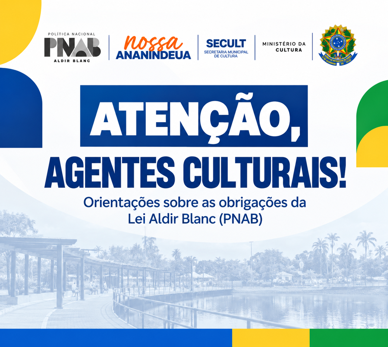 SECULT Ananindeua alerta agentes culturais sobre obrigações da Lei Aldir Blanc 