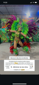 Confecção da indumentária para Isabele Silva  para o festival do grupo de toada encantos do sol